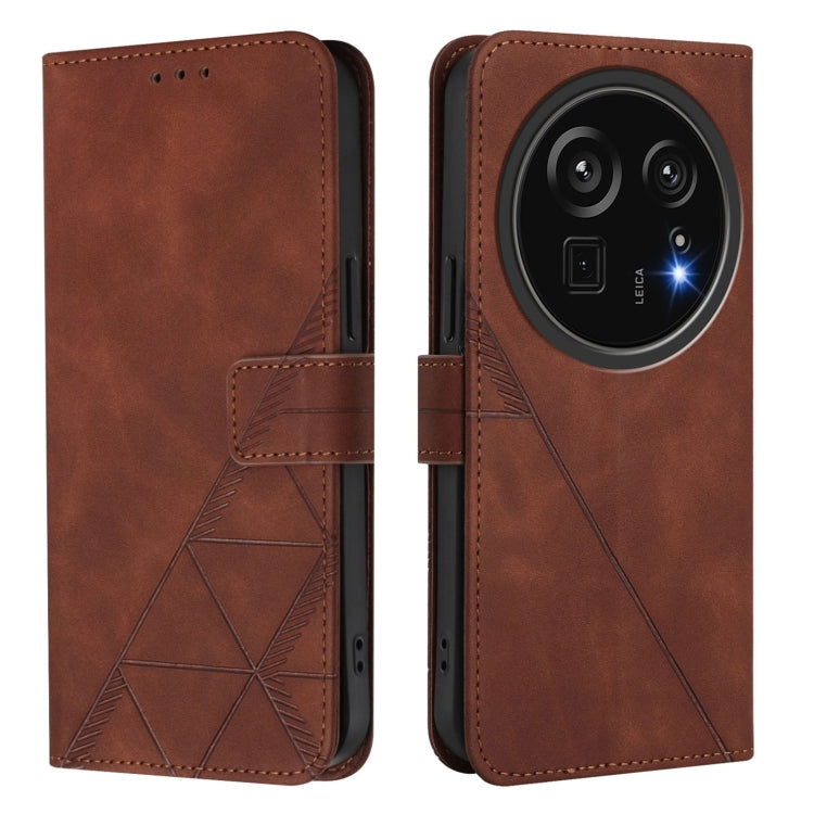 For Sharp Aquos R9 Pro / SH-54E Crossbody 3D Embossed Flip Leather Phone Case