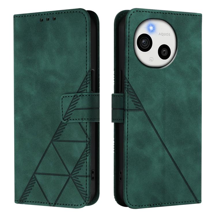 For Sharp Aquos Sense10 Crossbody 3D Embossed Flip Leather Phone Case