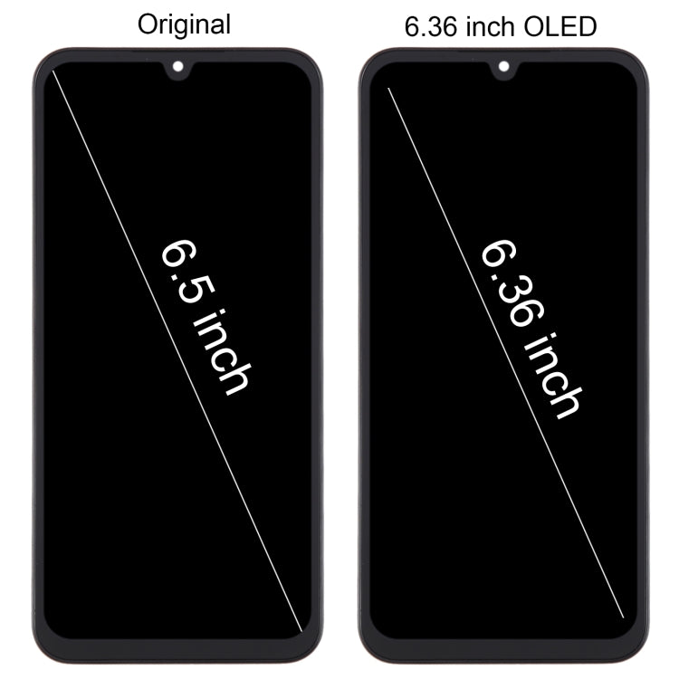 For Samsung Galaxy A15 5G SM-A156B 6.36inch OLED LCD Screen Digitizer Full Assembly with Frame