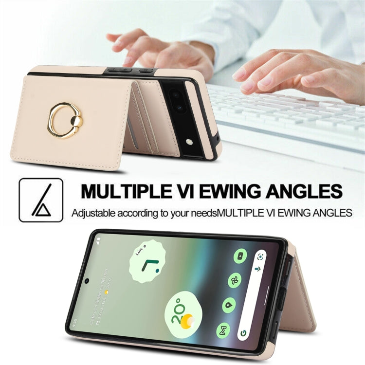 For Google Pixel 6a RFID Anti-theft Card Ring Holder Phone Case