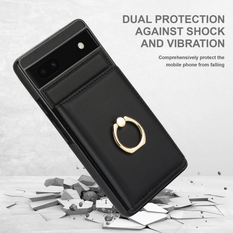 For Google Pixel 6a RFID Anti-theft Card Ring Holder Phone Case
