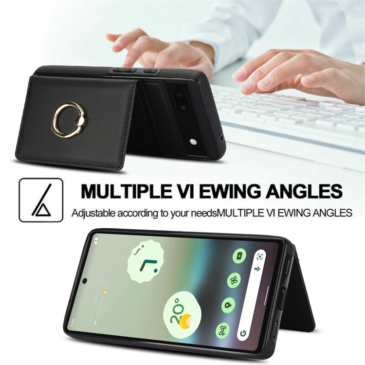 For Google Pixel 6a RFID Anti-theft Card Ring Holder Phone Case