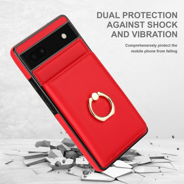 For Google Pixel 6a RFID Anti-theft Card Ring Holder Phone Case