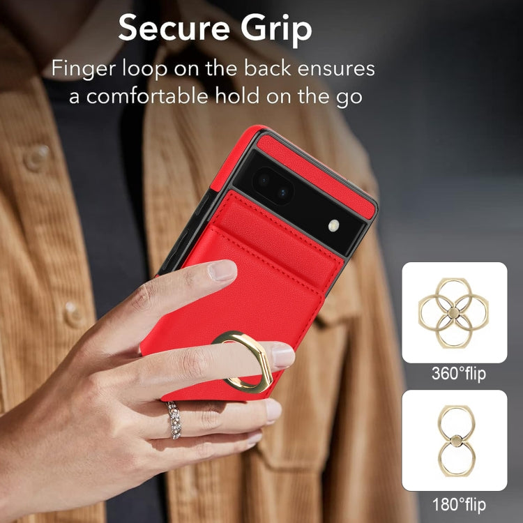 For Google Pixel 6a RFID Anti-theft Card Ring Holder Phone Case