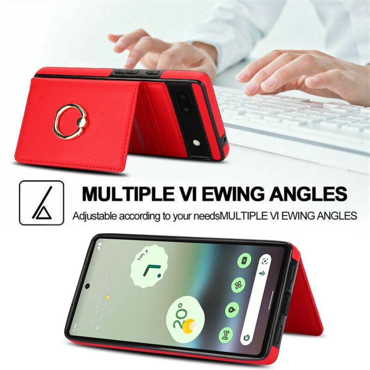 For Google Pixel 6a RFID Anti-theft Card Ring Holder Phone Case