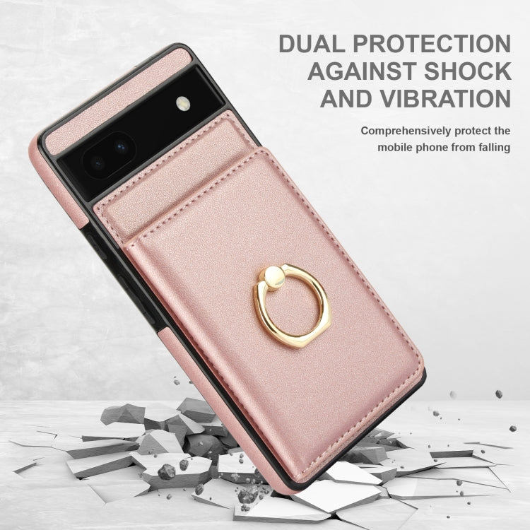 For Google Pixel 6a RFID Anti-theft Card Ring Holder Phone Case
