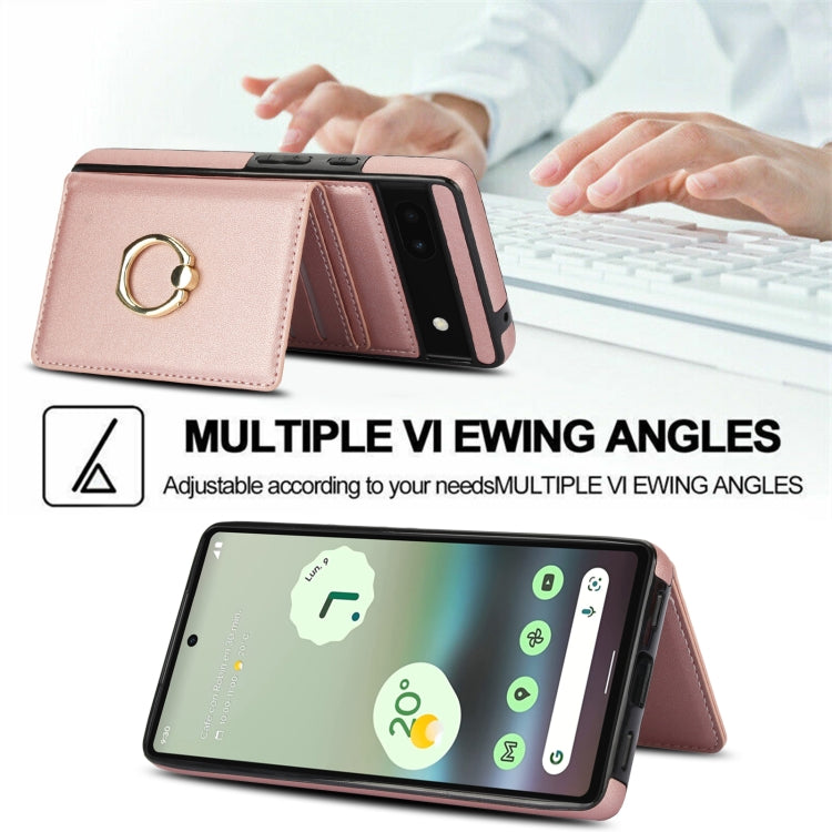 For Google Pixel 6a RFID Anti-theft Card Ring Holder Phone Case