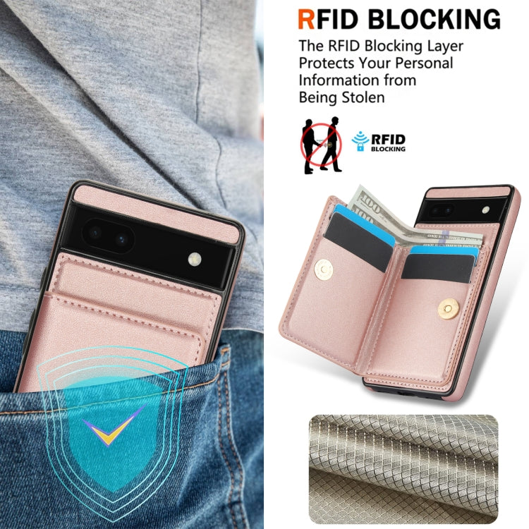 For Google Pixel 6a RFID Anti-theft Card Ring Holder Phone Case