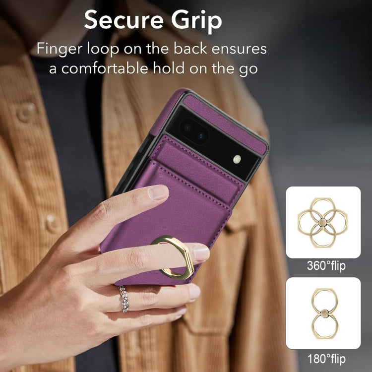 For Google Pixel 6a RFID Anti-theft Card Ring Holder Phone Case