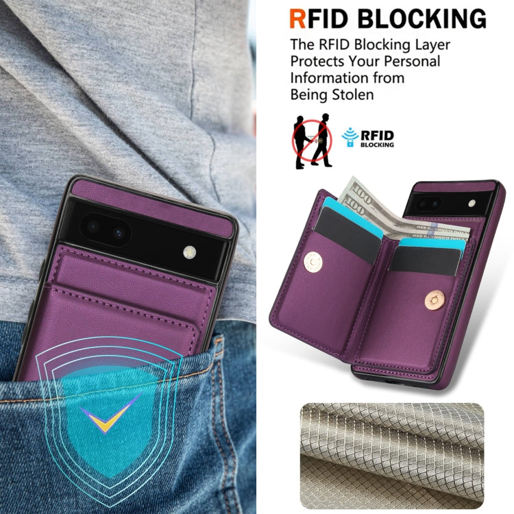 For Google Pixel 6a RFID Anti-theft Card Ring Holder Phone Case