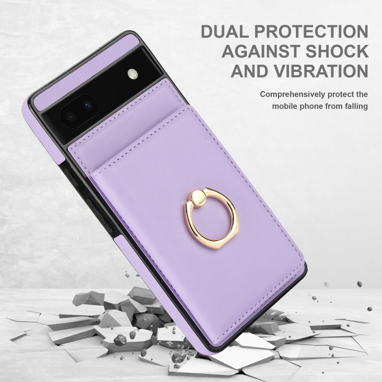 For Google Pixel 6a RFID Anti-theft Card Ring Holder Phone Case
