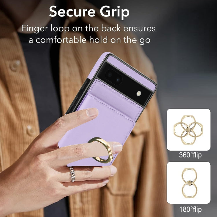 For Google Pixel 6a RFID Anti-theft Card Ring Holder Phone Case