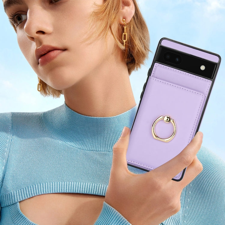 For Google Pixel 6a RFID Anti-theft Card Ring Holder Phone Case