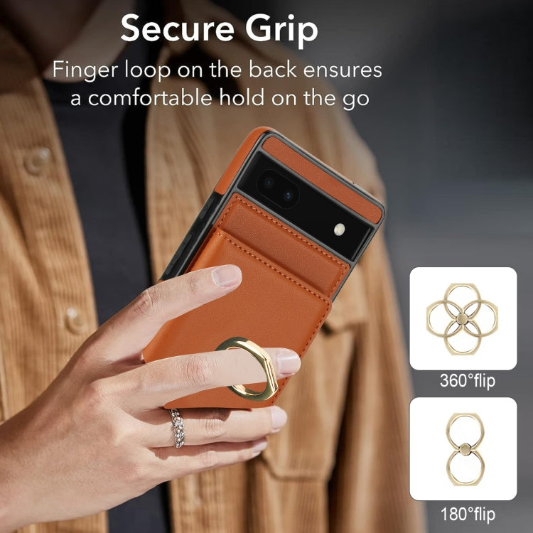 For Google Pixel 6a RFID Anti-theft Card Ring Holder Phone Case