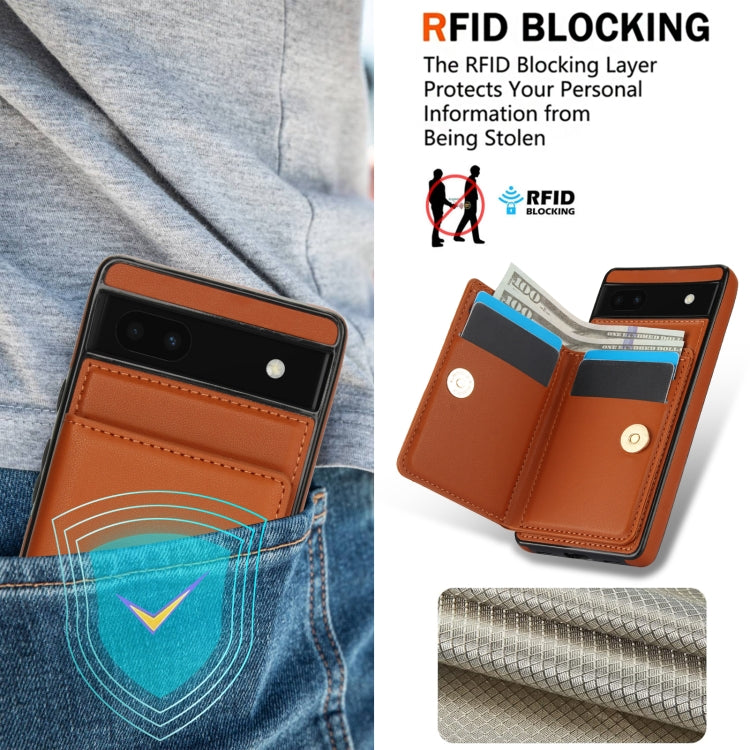 For Google Pixel 6a RFID Anti-theft Card Ring Holder Phone Case