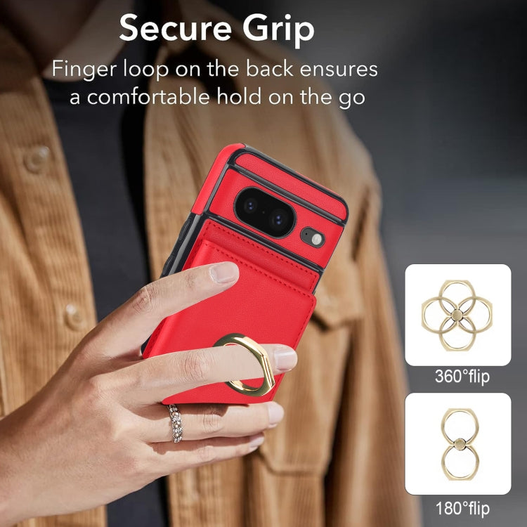For Google Pixel 8 RFID Anti-theft Card Ring Holder Phone Case