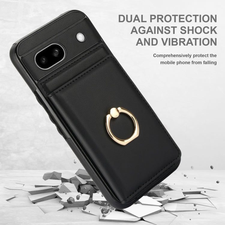 For Google Pixel 8a RFID Anti-theft Card Ring Holder Phone Case