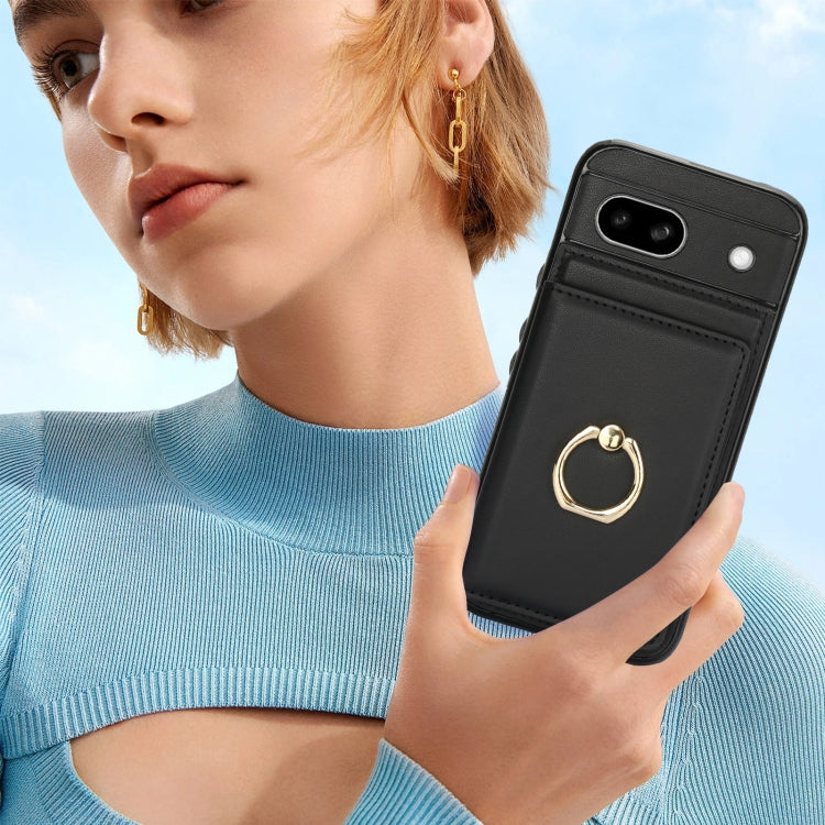 For Google Pixel 8a RFID Anti-theft Card Ring Holder Phone Case