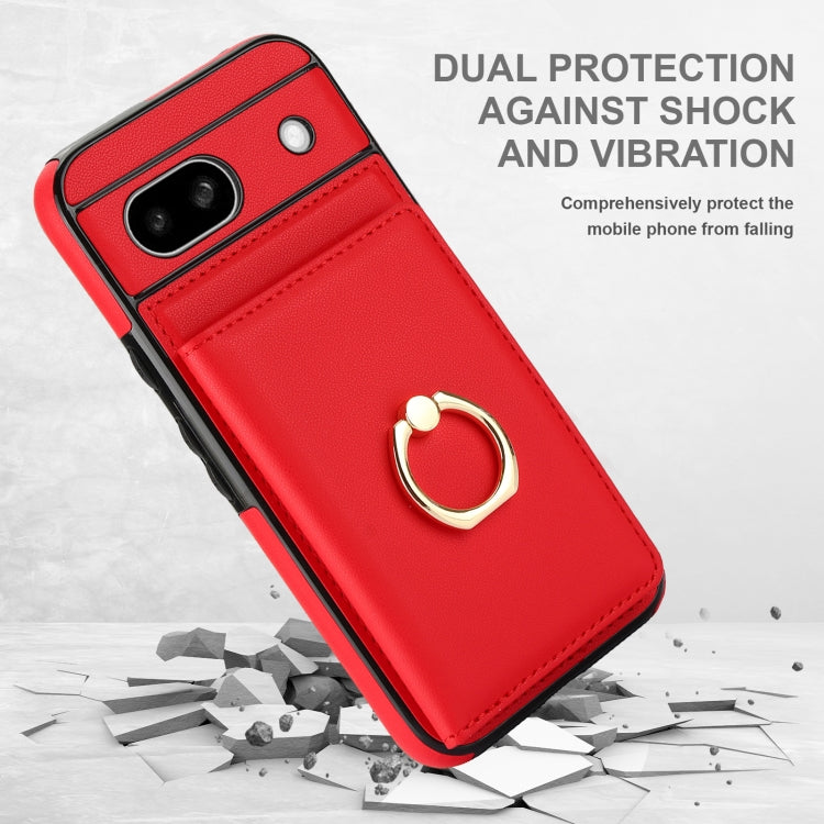 For Google Pixel 8a RFID Anti-theft Card Ring Holder Phone Case