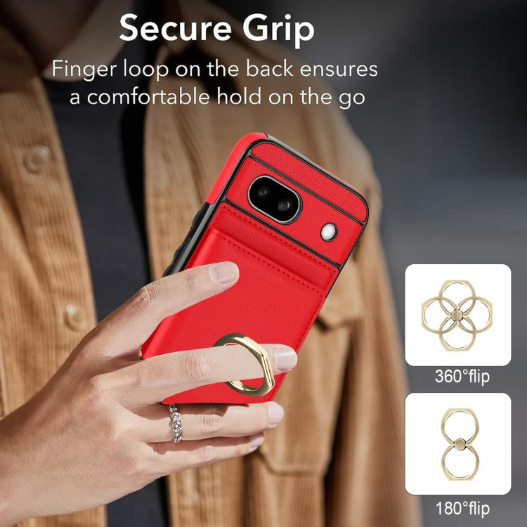 For Google Pixel 8a RFID Anti-theft Card Ring Holder Phone Case