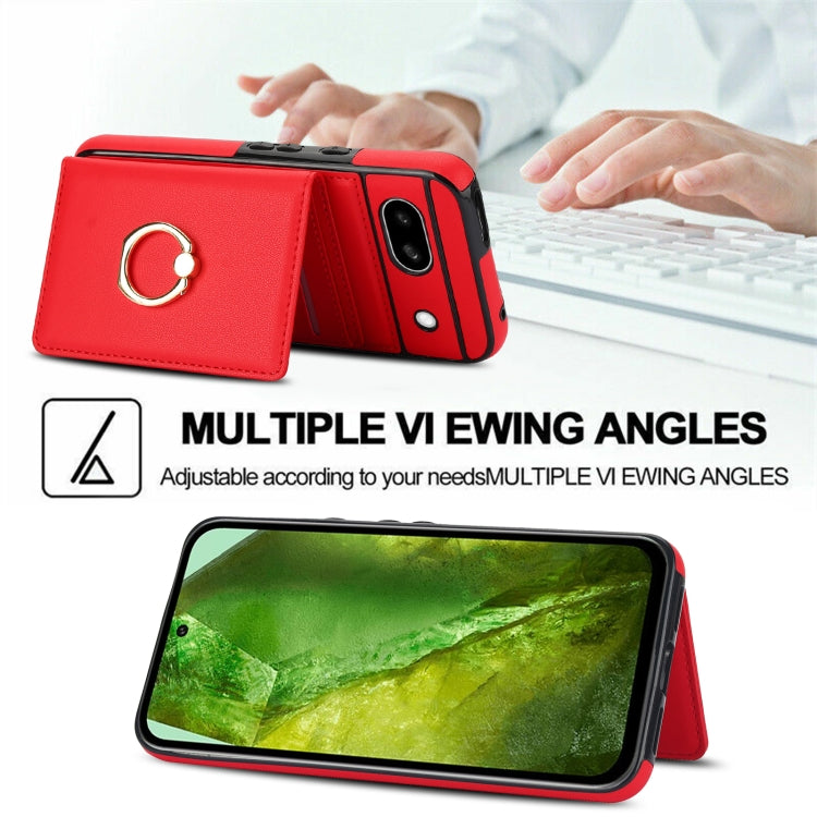 For Google Pixel 8a RFID Anti-theft Card Ring Holder Phone Case