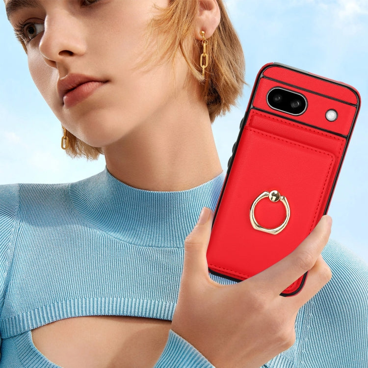 For Google Pixel 8a RFID Anti-theft Card Ring Holder Phone Case