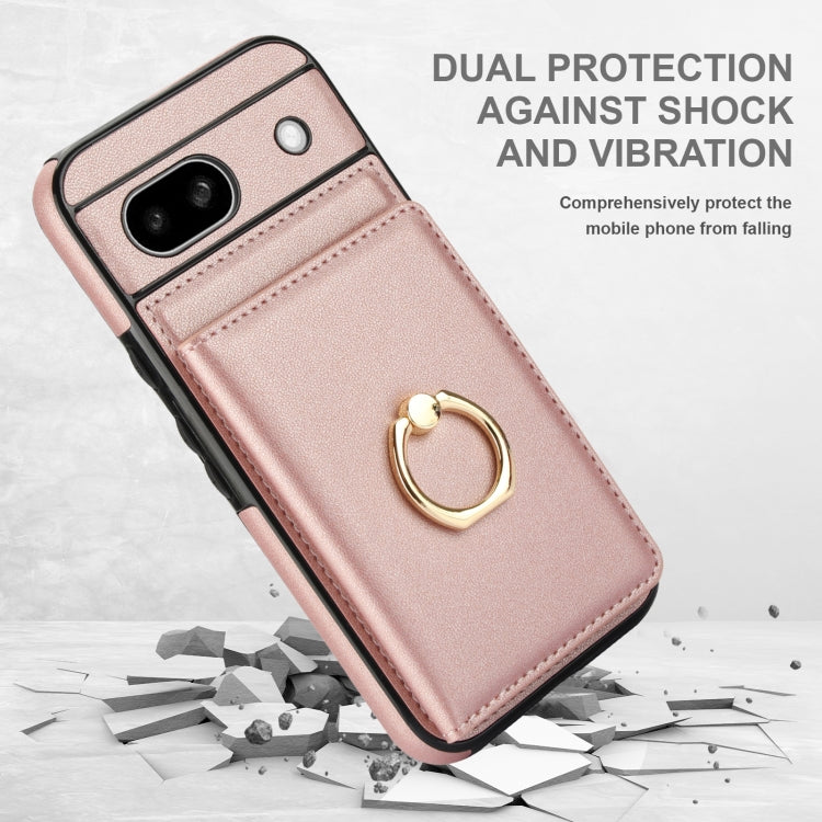 For Google Pixel 8a RFID Anti-theft Card Ring Holder Phone Case
