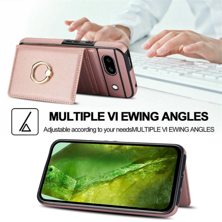 For Google Pixel 8a RFID Anti-theft Card Ring Holder Phone Case