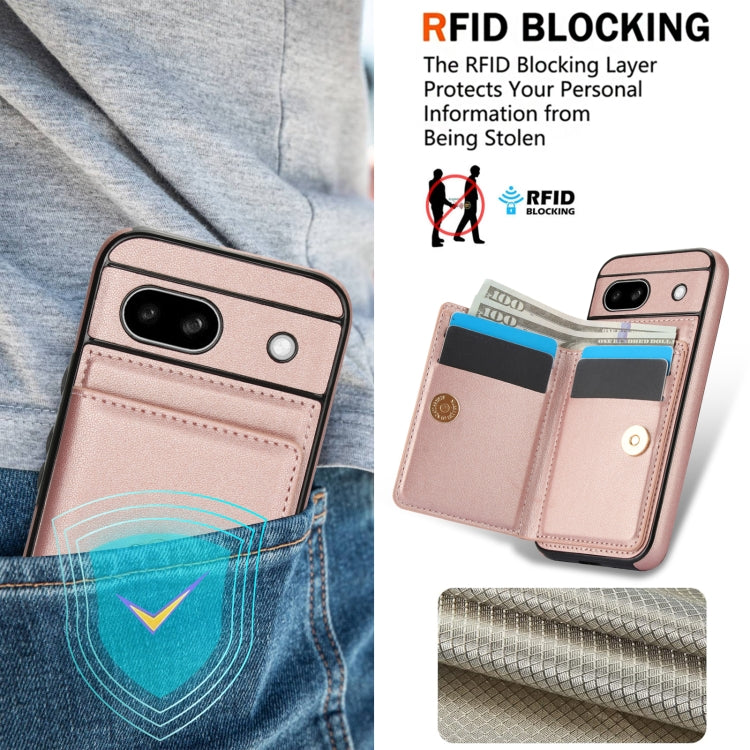 For Google Pixel 8a RFID Anti-theft Card Ring Holder Phone Case