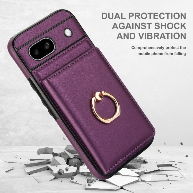 For Google Pixel 8a RFID Anti-theft Card Ring Holder Phone Case