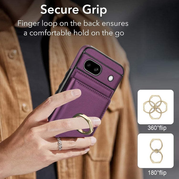 For Google Pixel 8a RFID Anti-theft Card Ring Holder Phone Case