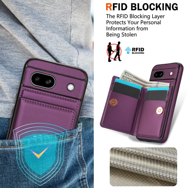 For Google Pixel 8a RFID Anti-theft Card Ring Holder Phone Case
