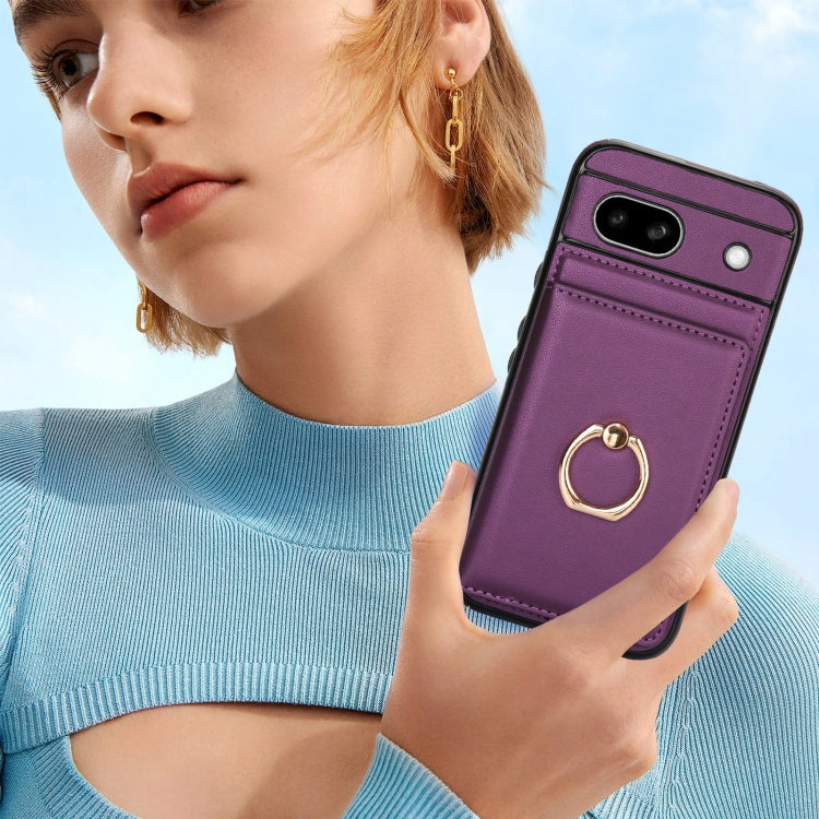 For Google Pixel 8a RFID Anti-theft Card Ring Holder Phone Case