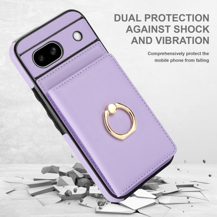 For Google Pixel 8a RFID Anti-theft Card Ring Holder Phone Case