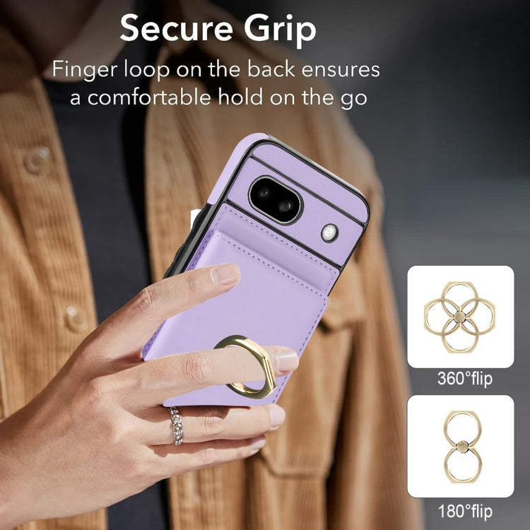 For Google Pixel 8a RFID Anti-theft Card Ring Holder Phone Case