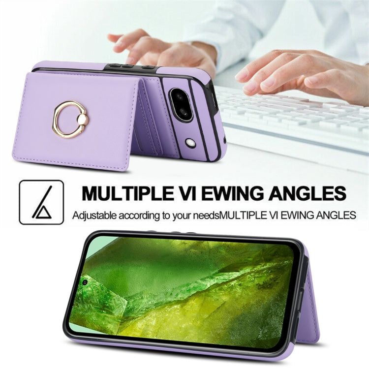 For Google Pixel 8a RFID Anti-theft Card Ring Holder Phone Case
