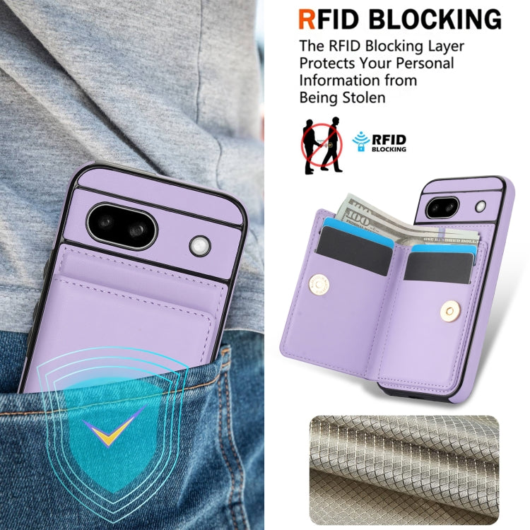 For Google Pixel 8a RFID Anti-theft Card Ring Holder Phone Case