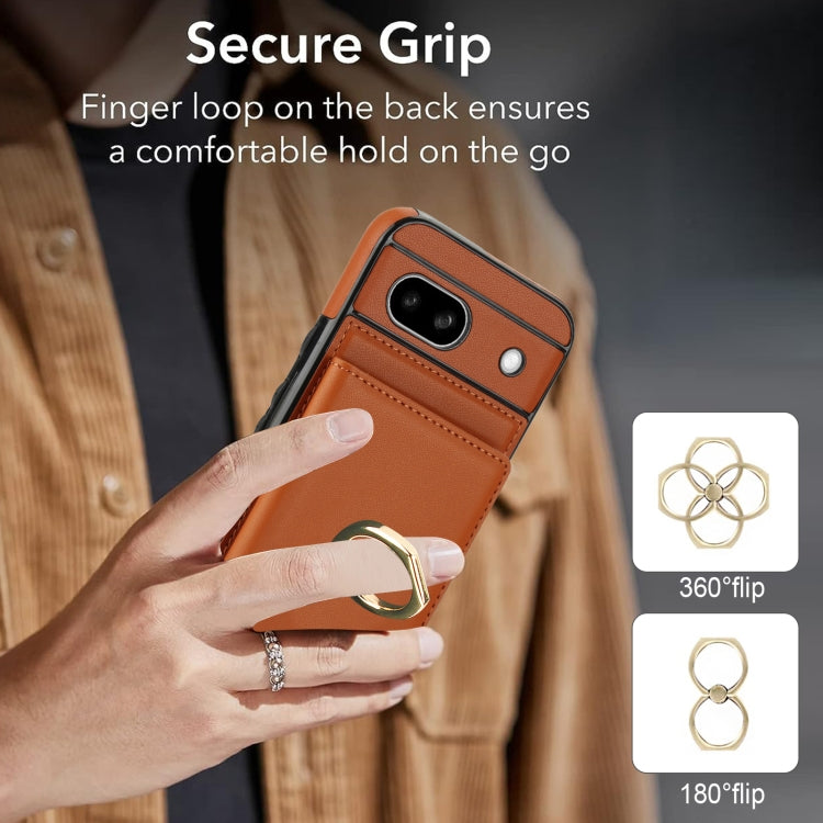 For Google Pixel 8a RFID Anti-theft Card Ring Holder Phone Case