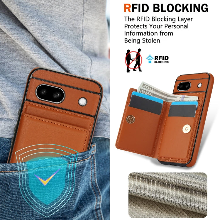 For Google Pixel 8a RFID Anti-theft Card Ring Holder Phone Case