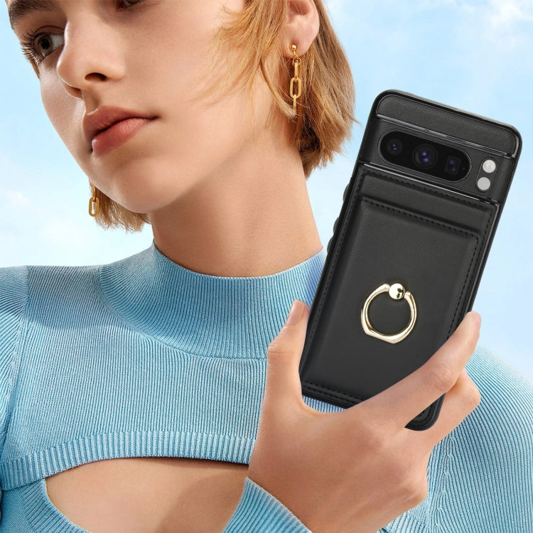 For Google Pixel 8 Pro RFID Anti-theft Card Ring Holder Phone Case