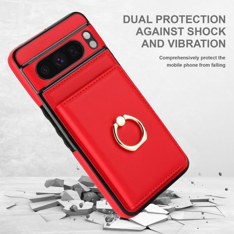 For Google Pixel 8 Pro RFID Anti-theft Card Ring Holder Phone Case
