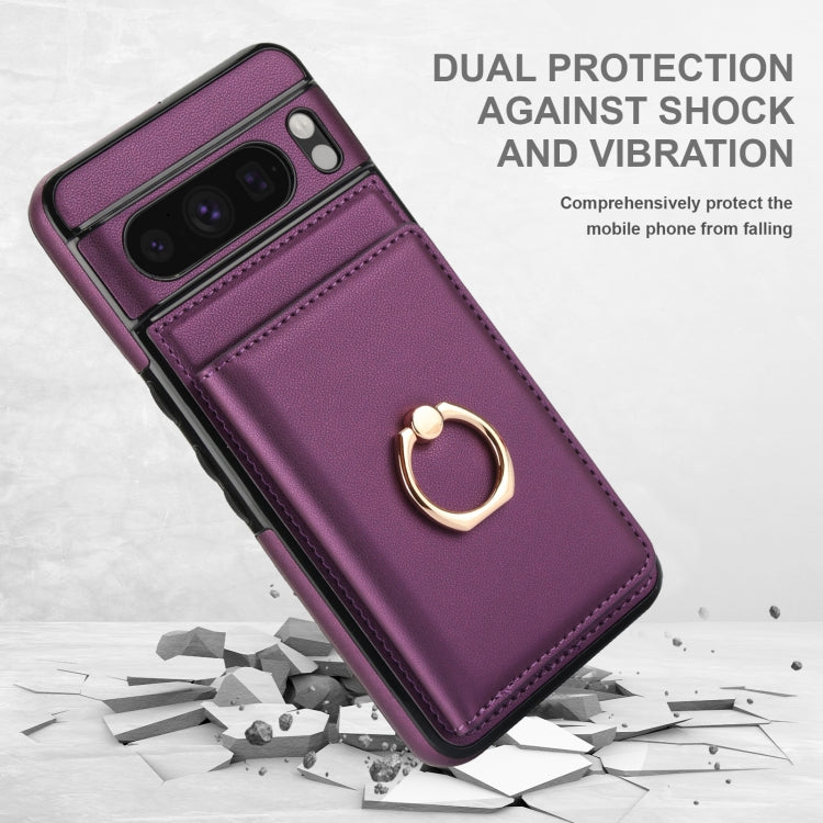 For Google Pixel 8 Pro RFID Anti-theft Card Ring Holder Phone Case