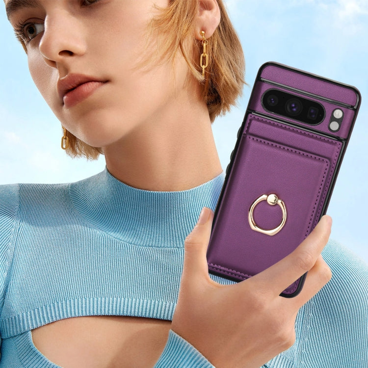For Google Pixel 8 Pro RFID Anti-theft Card Ring Holder Phone Case