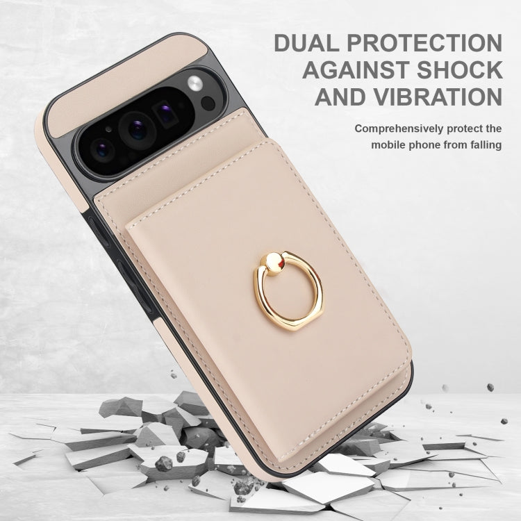 For Google Pixel 9 RFID Anti-theft Card Ring Holder Phone Case