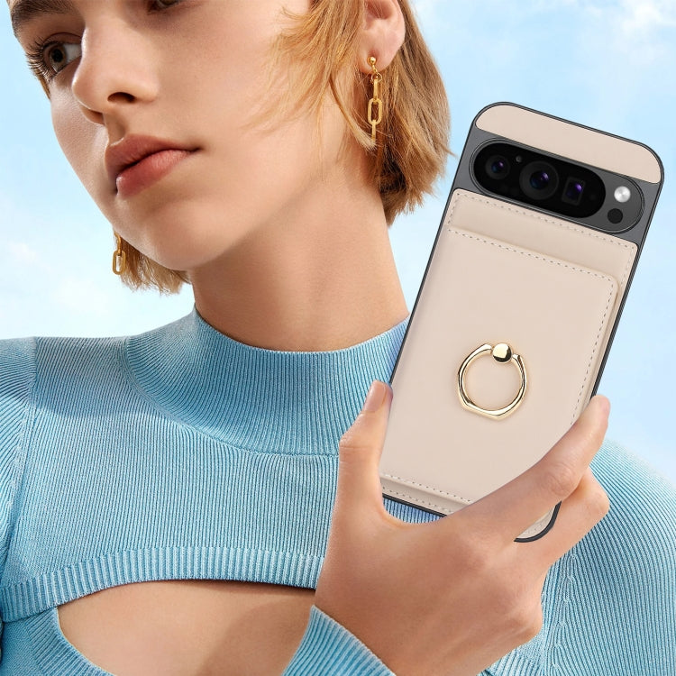 For Google Pixel 9 RFID Anti-theft Card Ring Holder Phone Case