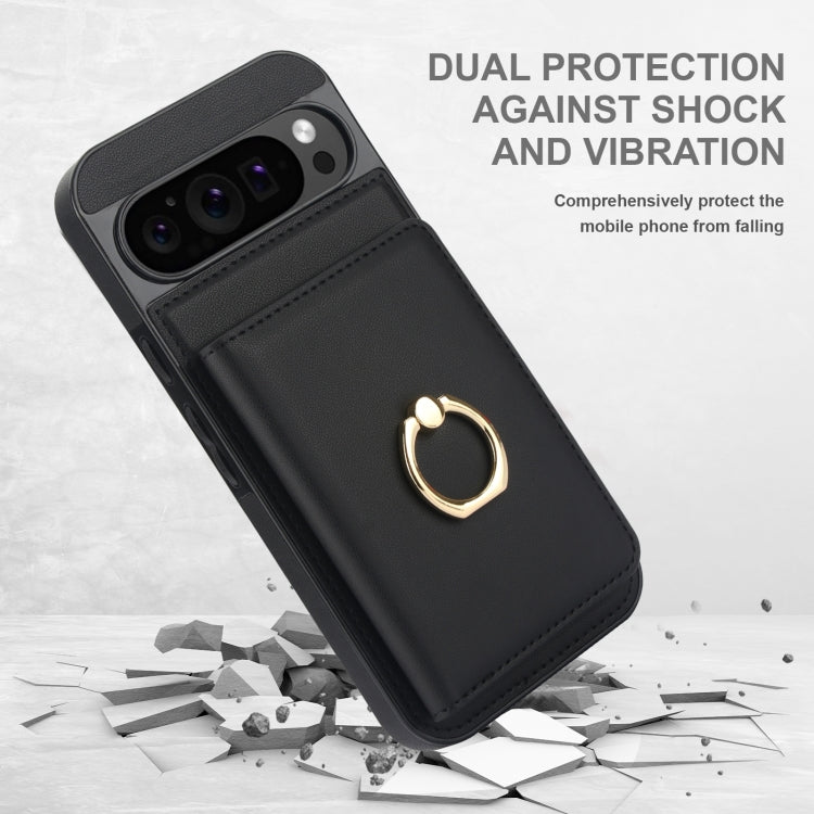 For Google Pixel 9 RFID Anti-theft Card Ring Holder Phone Case