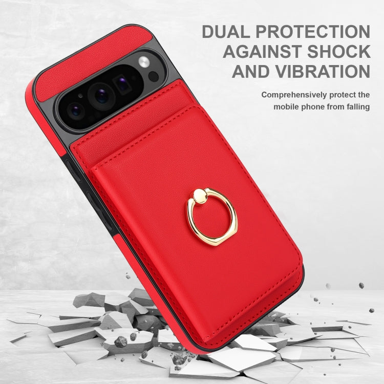For Google Pixel 9 RFID Anti-theft Card Ring Holder Phone Case