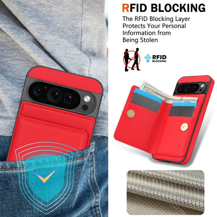 For Google Pixel 9 RFID Anti-theft Card Ring Holder Phone Case