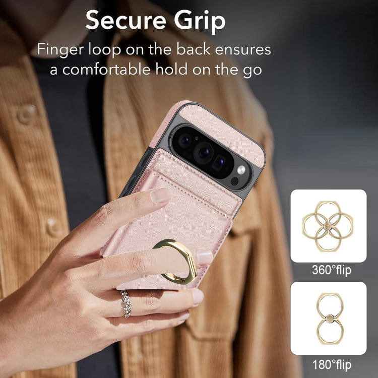 For Google Pixel 9 RFID Anti-theft Card Ring Holder Phone Case