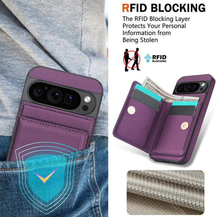 For Google Pixel 9 RFID Anti-theft Card Ring Holder Phone Case